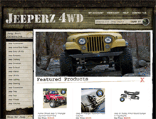 Tablet Screenshot of jeeperz4wd.com